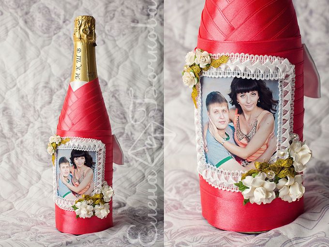 Бутылки с фотографиями своими руками