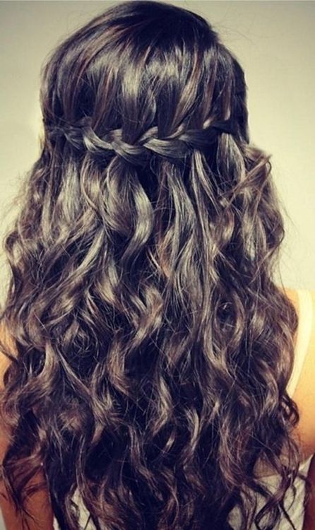 Как сделать косу с кудрями Как сделать косу с кудрями