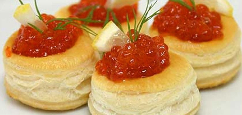 Простые бутерброды с икройы с фото