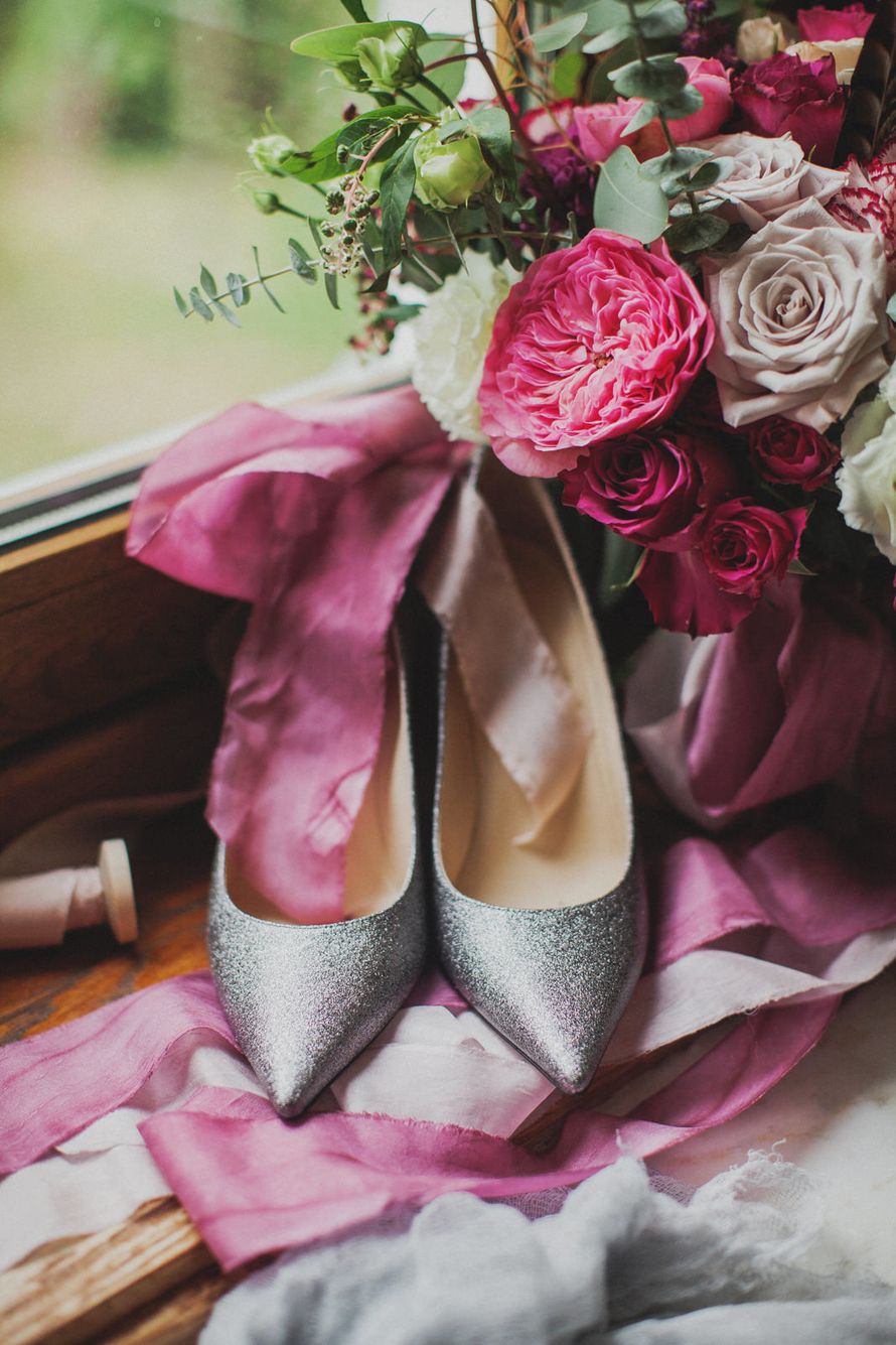 букет невесты, утро невесты, шелковые ленты, полиграфия, флористика - фото 13736662 Flower vibes - мастерская флористики и декора