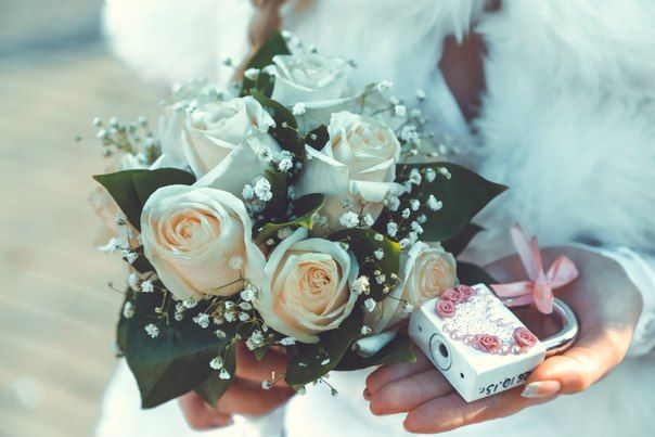 Мои работы на свадьбе. Свадебный замочек - фото 1638147 Свадебные аксессуары от Натальи Чуглазовой