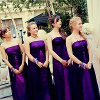 Подружки невесты в фиолетовом