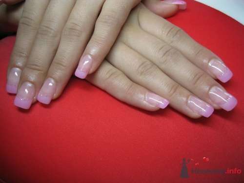 Розовый френч  - фото 6237 PerfectioNails - наращивание ногтей гелем и акрилом