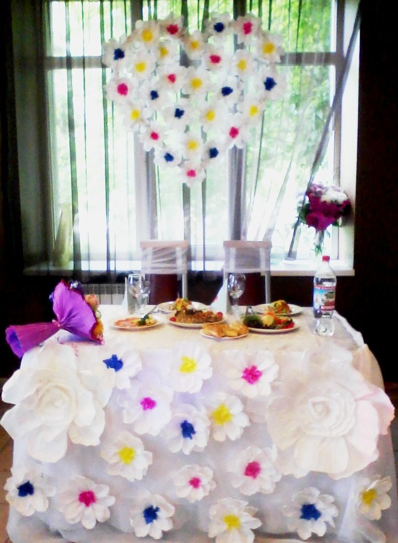 Дизайнерские цветы из бумаги на Разноцветную свадьбу - фото 6045973 "Фантазия" - творческая студия Марины Фоминой
