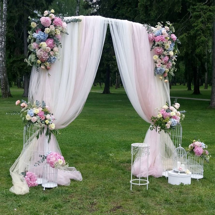 свадебная арка, свадебная церемония, выездная церемония, клетки - фото 11452252 Мастерская флористики и декора Scenario