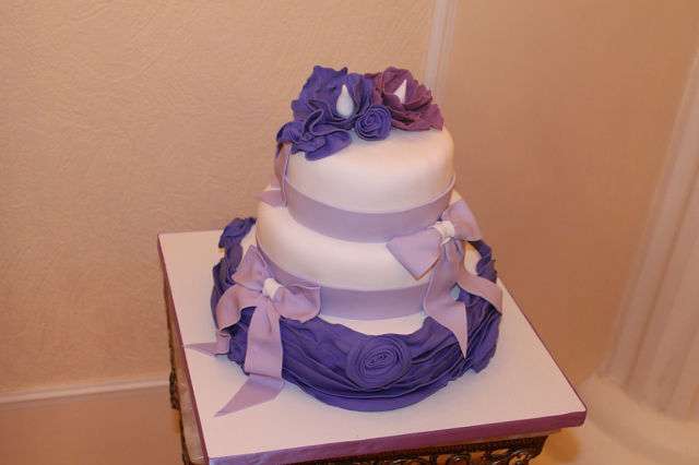 Фото 1134753 в коллекции торты - Иннэсса - свадебные торты из мастики