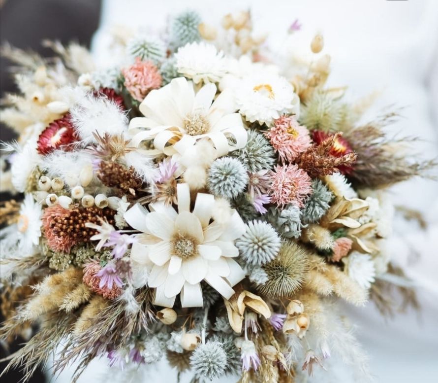 Букет невесты из сухоцветов 