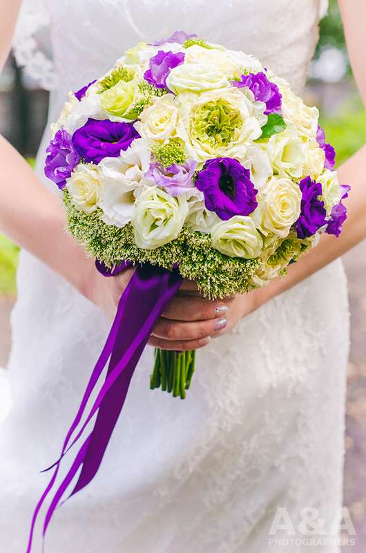 Букет. Невеста. Фиолетовый. - фото 4097541 A&A photographers