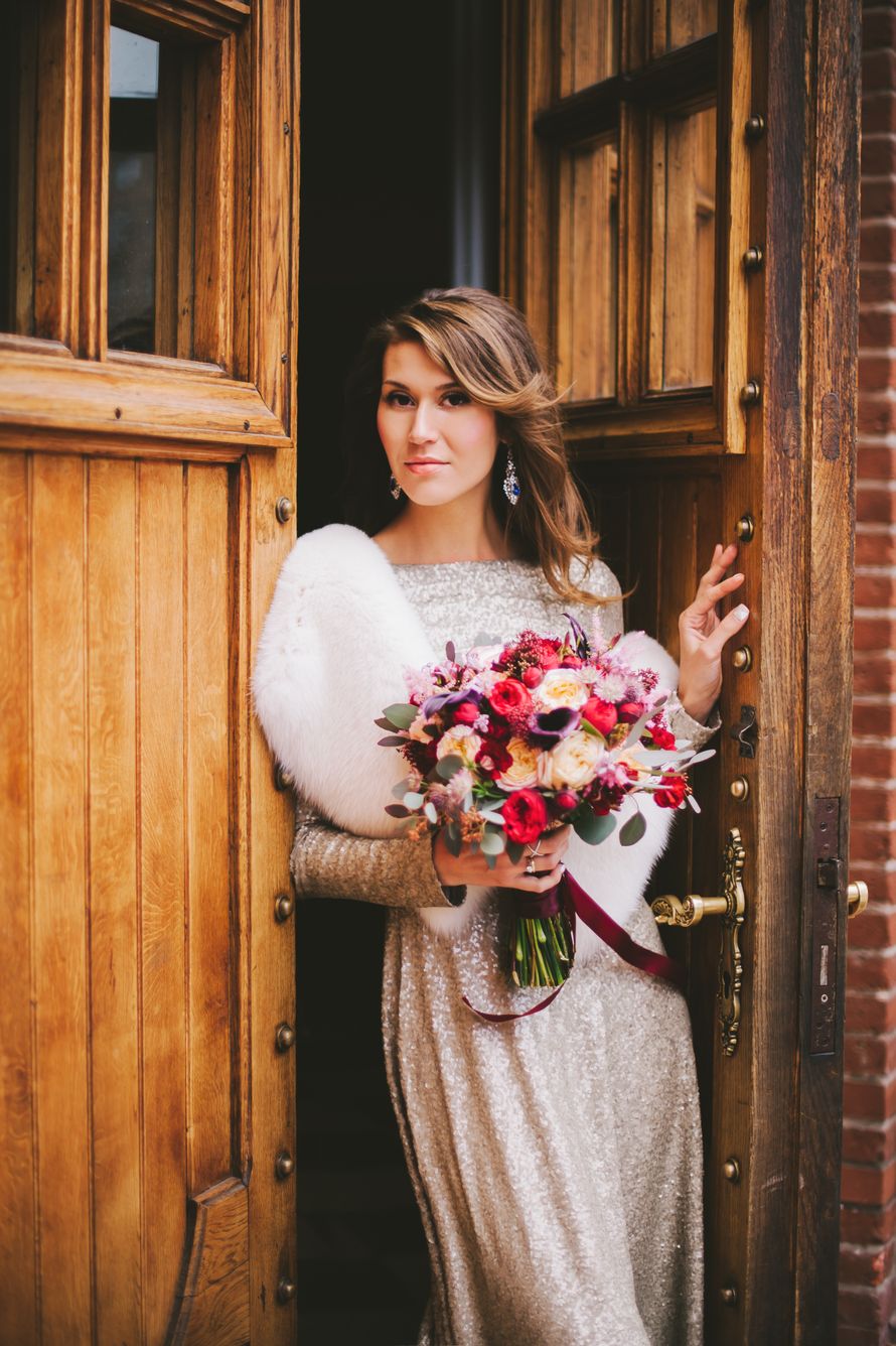 осень, большой буке, накидка, серебряное латье - фото 3305353 Колчанова Светлана фотограф