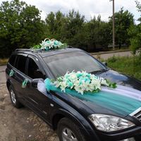 Украшение свадебного автомобиля