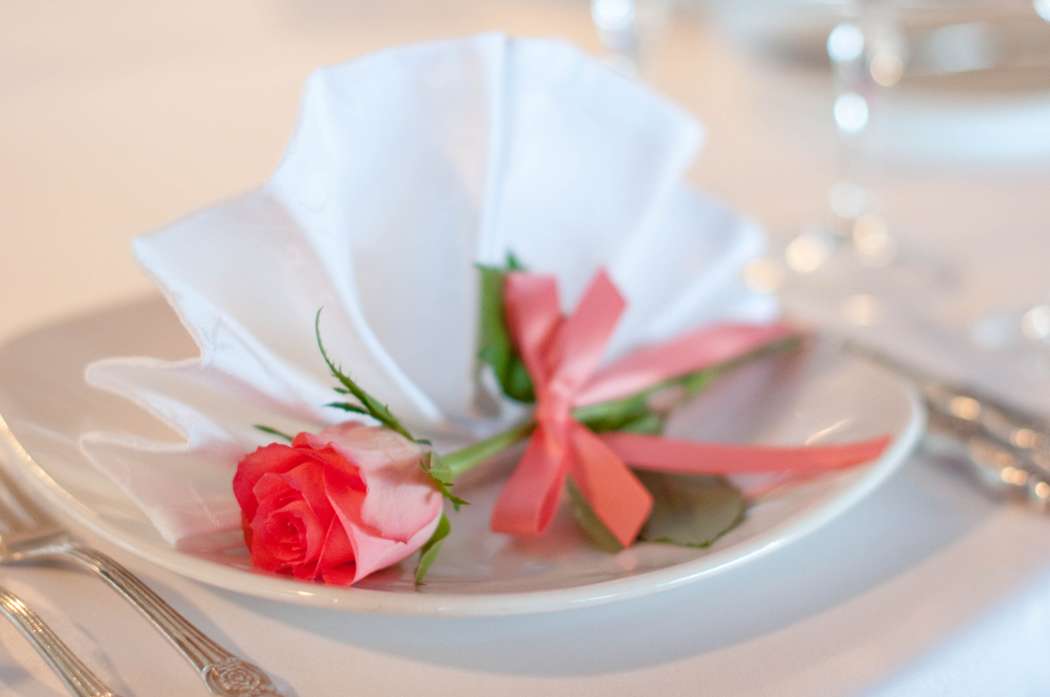 розовая свадьба декор салфетки роза - фото 2445497 Студия флористики и декора "Глориоза"