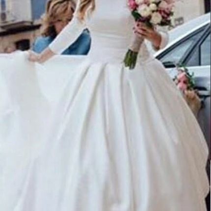 Свадебное платье со шлейфом, А1705