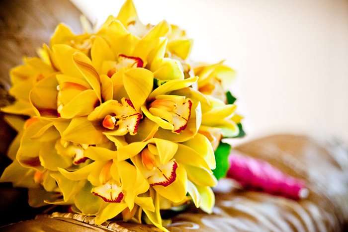 Свадебный букет из желтой орхидеи - фото 1663529 Флорист Верещагина Ирина