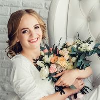 Прическа и макияж свадебные. Свадьба 2017. фотограф Мила Тихая.