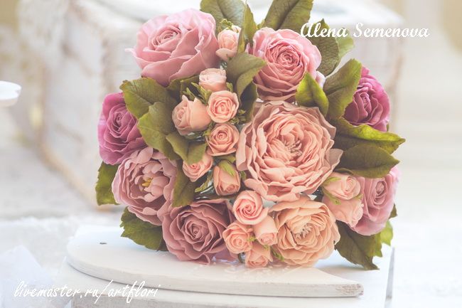 Букет невесты из роз. - фото 2531751 Украшения и аксессуары ArtFlori