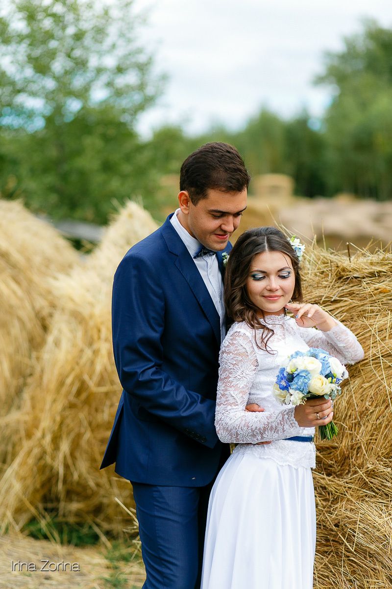 Очаровательные Лида и Артём (свадьба в стиле "Гжель") - фото 3350833 Стилист Наталья Казанцева 