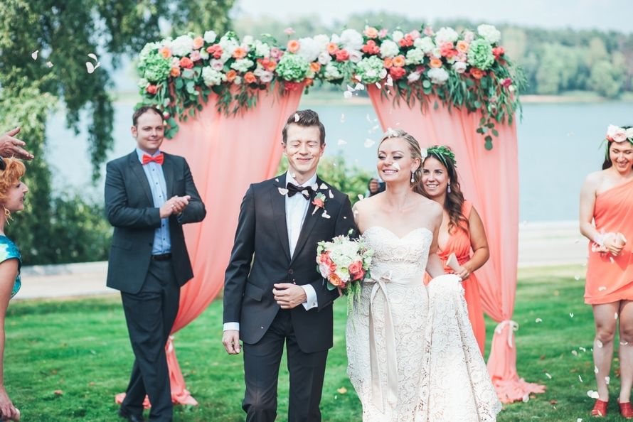 Свадебная регистрация. персиковая свадьба. - фото 10751528 Студия флористики Nice Flower