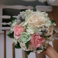 Букет невесты из живых стабилизированных цветов. Не вянут до 3х лет
