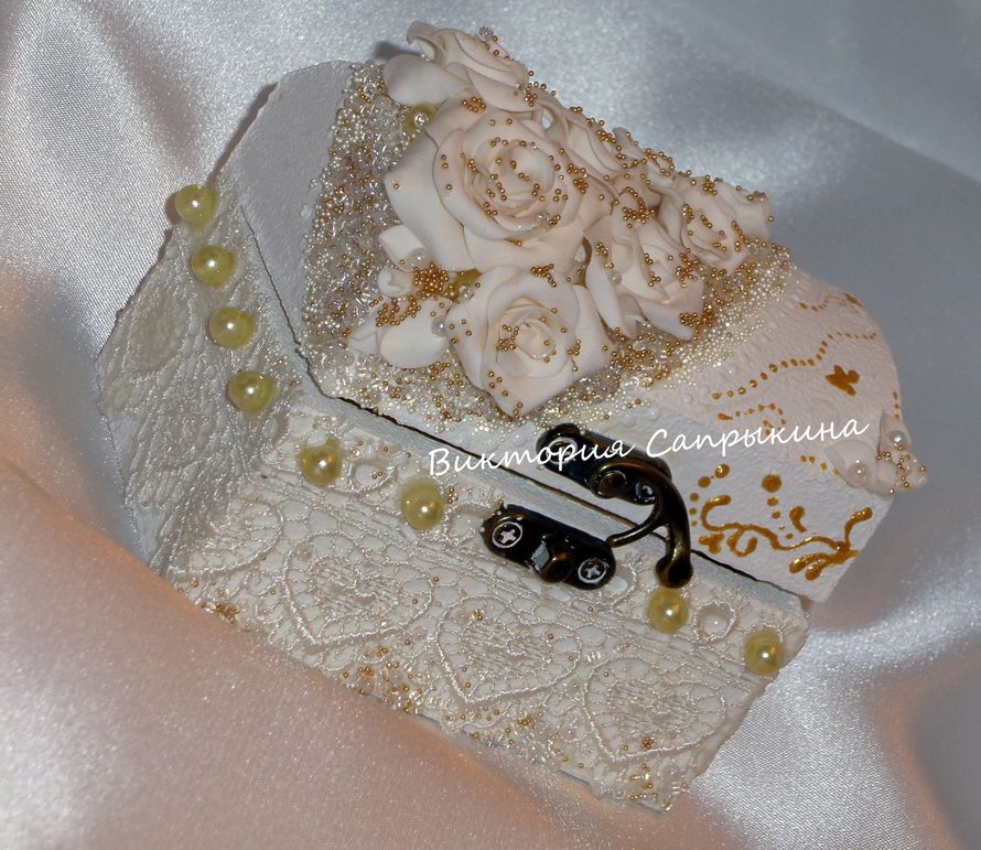 Деревянная шкатулка для колец - фото 3472201 AmoreAmore - свадебные аксессуары