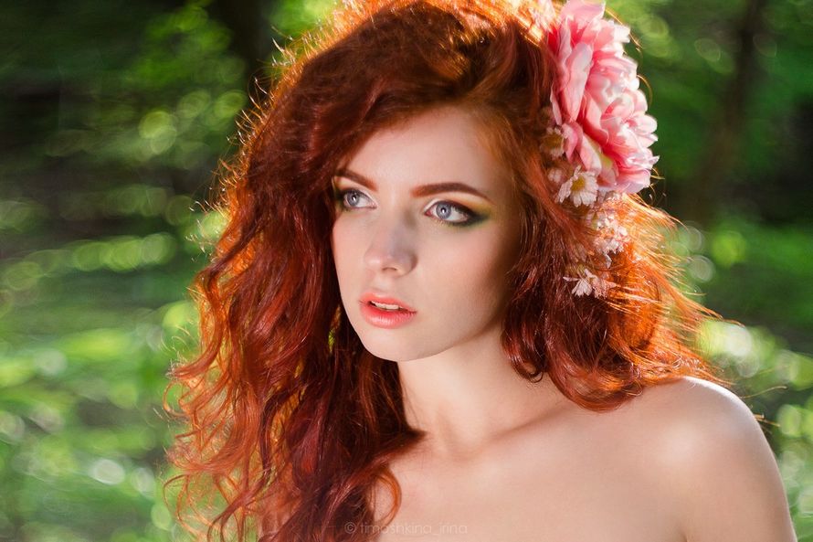 рыжая, украшение в волосах, закат, природа - фото 5116281 Тимошкина Ирина - свадебный и семейный фотограф