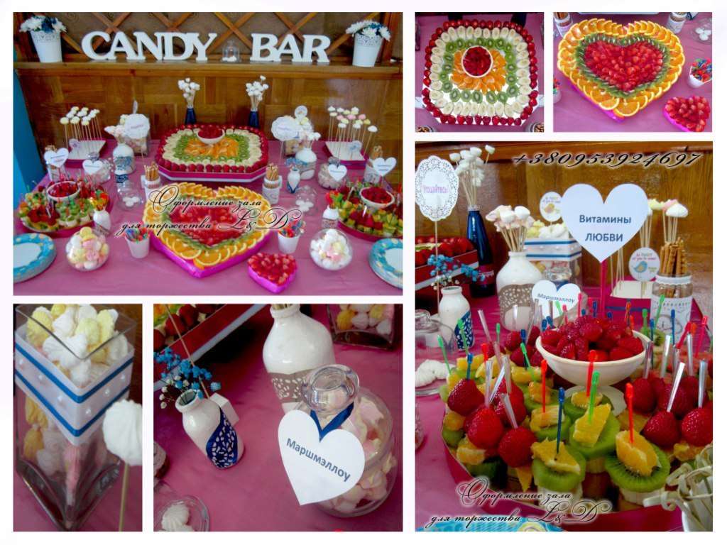 Candy bar, шоколадный фонтан  и фрукты(г.Краматорск) - фото 13931358 Студия декора и флористики "Art Cool"