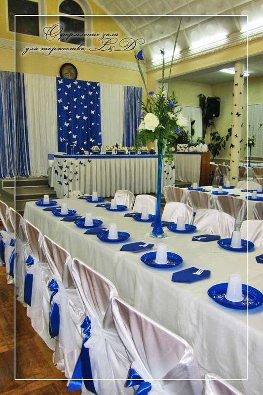 Свадьба в синем цвете – неограниченный простор для фантазий на смежную тематику. - фото 13931466 Студия декора и флористики "Art Cool"