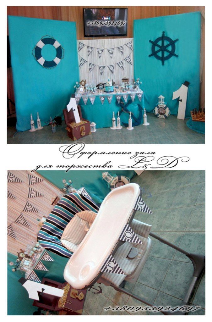 Общий вид фотозоны, candy bar, стульчик для именинника - фото 13931582 Студия декора и флористики "Art Cool"