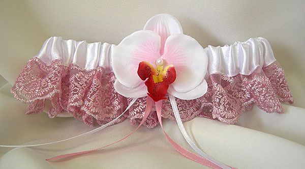 Подвязка из коллекции «Роскошная орхидея» - фото 2941787 Свадебная полиграфия Наталии Дровиной