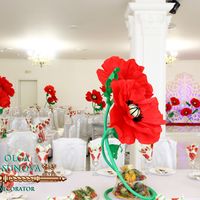 оформление юбилея красными маками фото всех сторон поступали