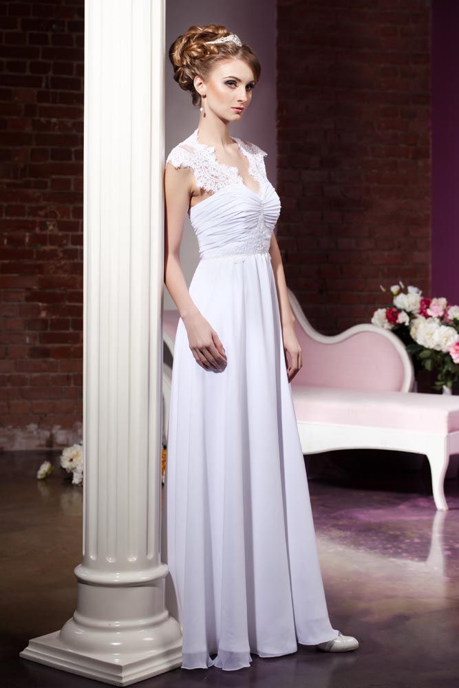 Элегантное шифоновое платье - фото 3091539 Свадебный салон Galena-GLP