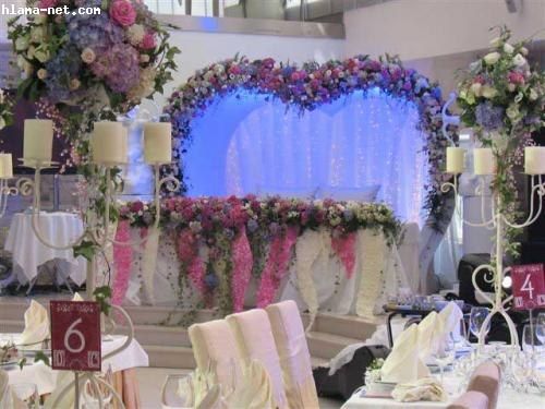 Кованное сердце за столом молодых в ткани и цветах - фото 3174729 ЭкоDekor - декор свадеб