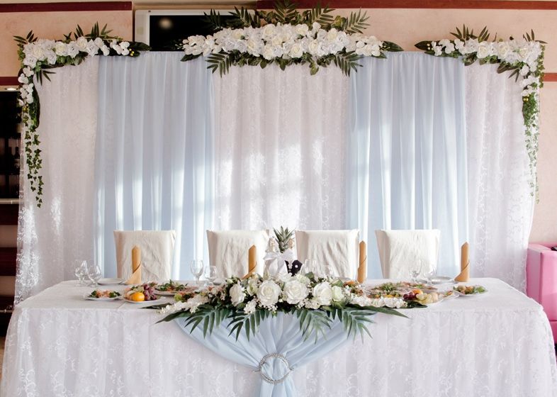 Нежное бело-голубое оформление свадьбы - фото 3174763 ЭкоDekor - декор свадеб