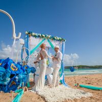 жених и невеста, съемка в Доминикане,  пляж Макао, океан, любовь, счастье, молодость, свадьба