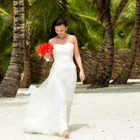 свадьба в Доминикане, невеста  букет, любовь