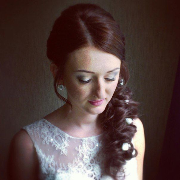 Прическа свободная коса - вечерняя, свадебная