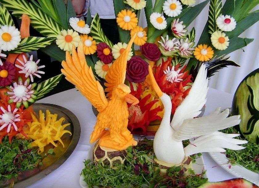 Мастер-класс по карвингу (фигурной резке овощей и фруктов) на свадьбе - фото 4391735 Творческие мастер-классы на свадьбу Очумелые ручки