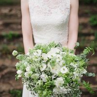 Бело-зеленый букет невесты растрепыш. Флорист Пашкова Ольга. Фото Андрей Тещинский
