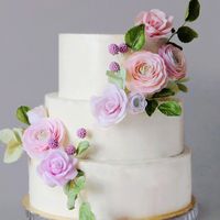 Торт с двойным каскадом цветов, цена за 1 кг