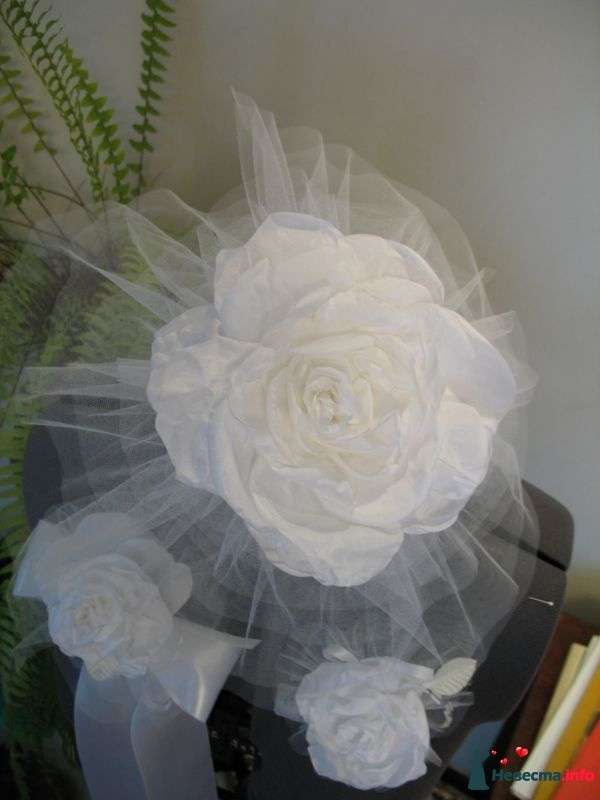 Цветок-вуаль для невесты.. - фото 375450 Decorta - изготовление свадебных аксессуаров