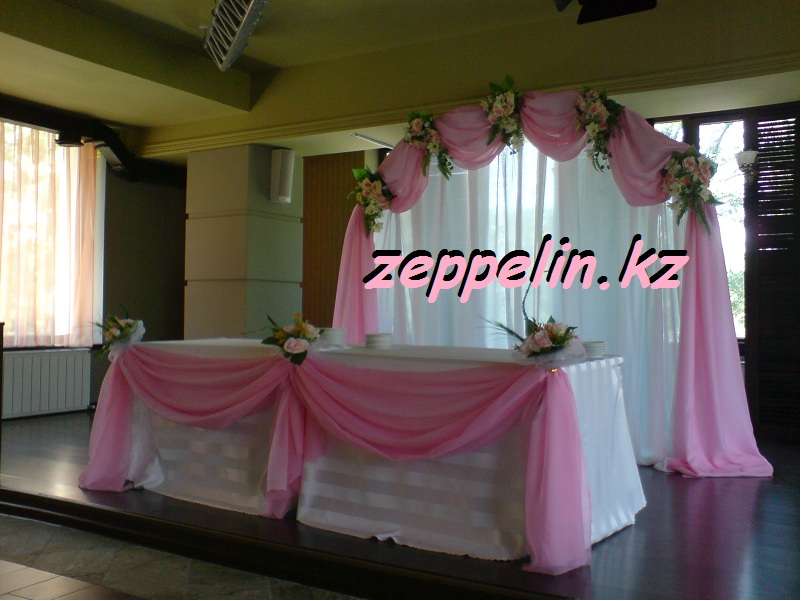 Оформление стола на свадьбу для молодоженов в Алматы - фото 513784 Корпорация праздников - студия оформления