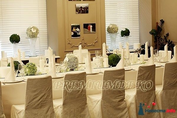 Оформление свадебного стола - фото 296083 PremiumDeko - праздничное оформление залов 