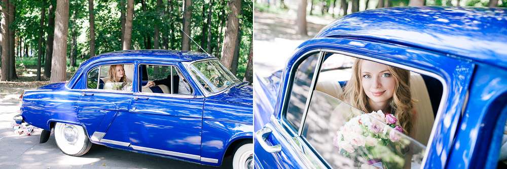 Прогулка, Свадьба, волга, синий автомобиль - фото 6111951 Фотограф Катерина Жильцова