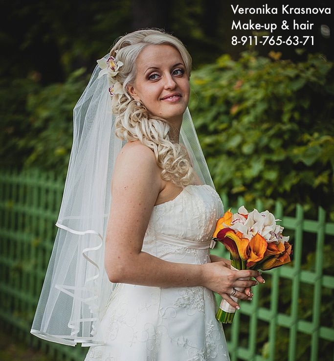 Фото 859109 в коллекции Мои невесты (прически и макияж) - Стилист Вероника Краснова