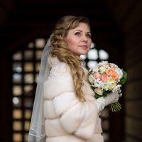 Зимняя невеста в шубке Wedding fur