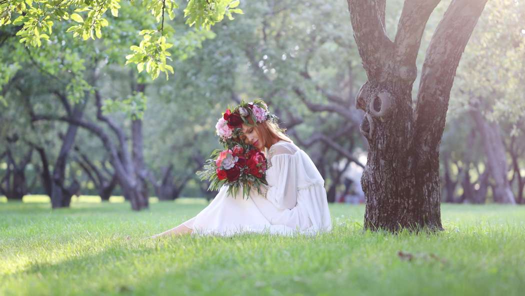 Бохо, бордовый букет, утро невесты - фото 8971662 Студия "Свадебки"