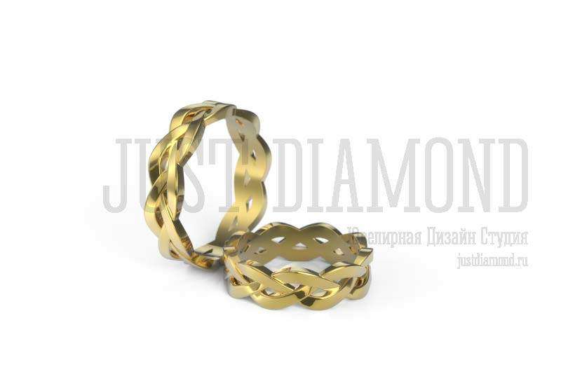 Обручальные кольца SETI, лимонное золото - фото 4305447 The Just Diamond ювелирная дизайн-студия
