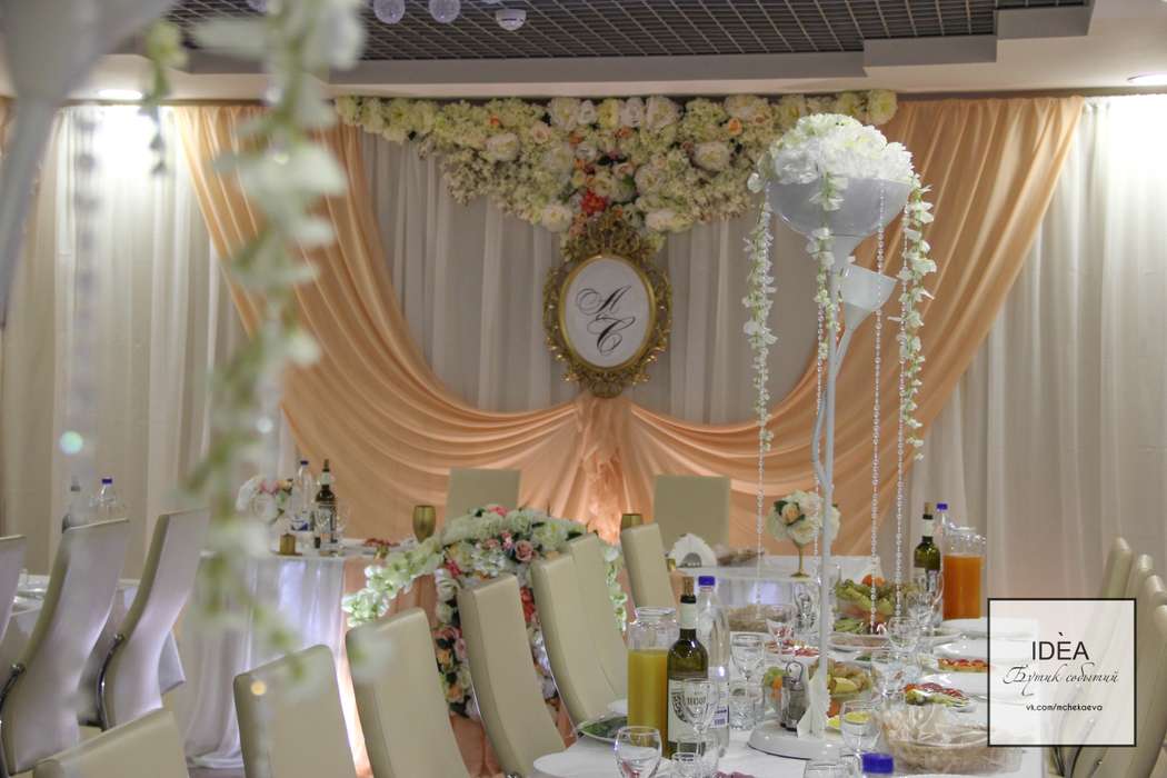 Декор  классической свадьбы в персиковой гамме - фото 16502496 Бутик событий IDEA