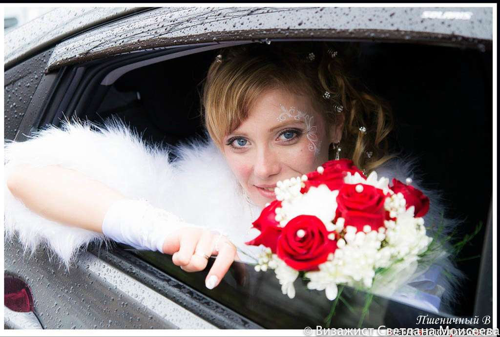 Макияж невесты с элементами рисунка - фото 4635129 Визажист-стилист  Светлана Моисеева