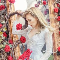 свадебное платье "Альпийское озеро". Замок Boymont, Италия. 