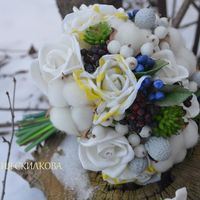 Букет для невесты "Зимняя свадьба"